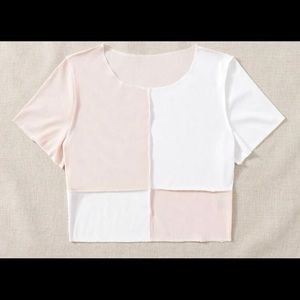 Color block crop top